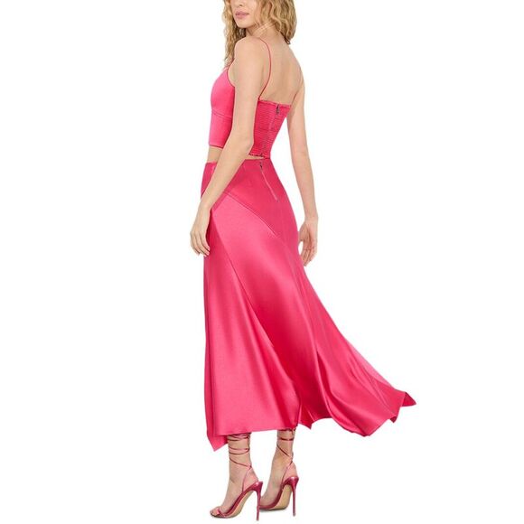 Alice + Olivia Womens  Rosa Slip Skirt, Pink - Picture 2 of 4